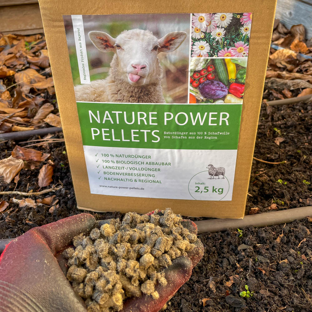 Nature Power Pellets aus Schafswolle