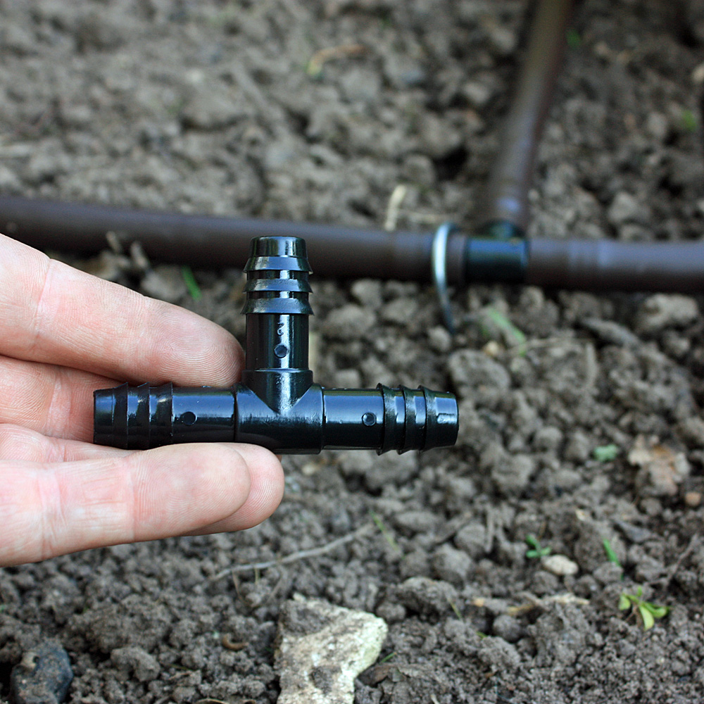 Steckverbinder T-Stück für 16 mm Tropfschläuche