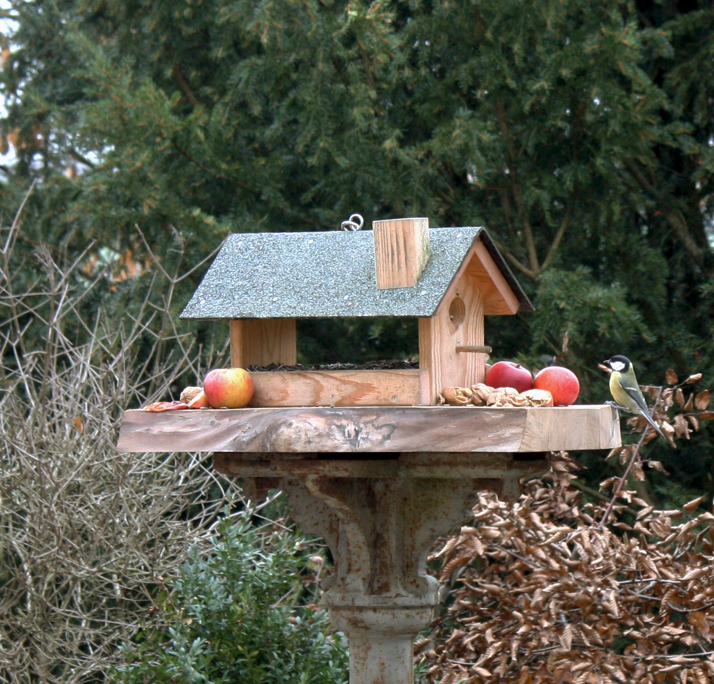 Großes Vogel-Futterhaus