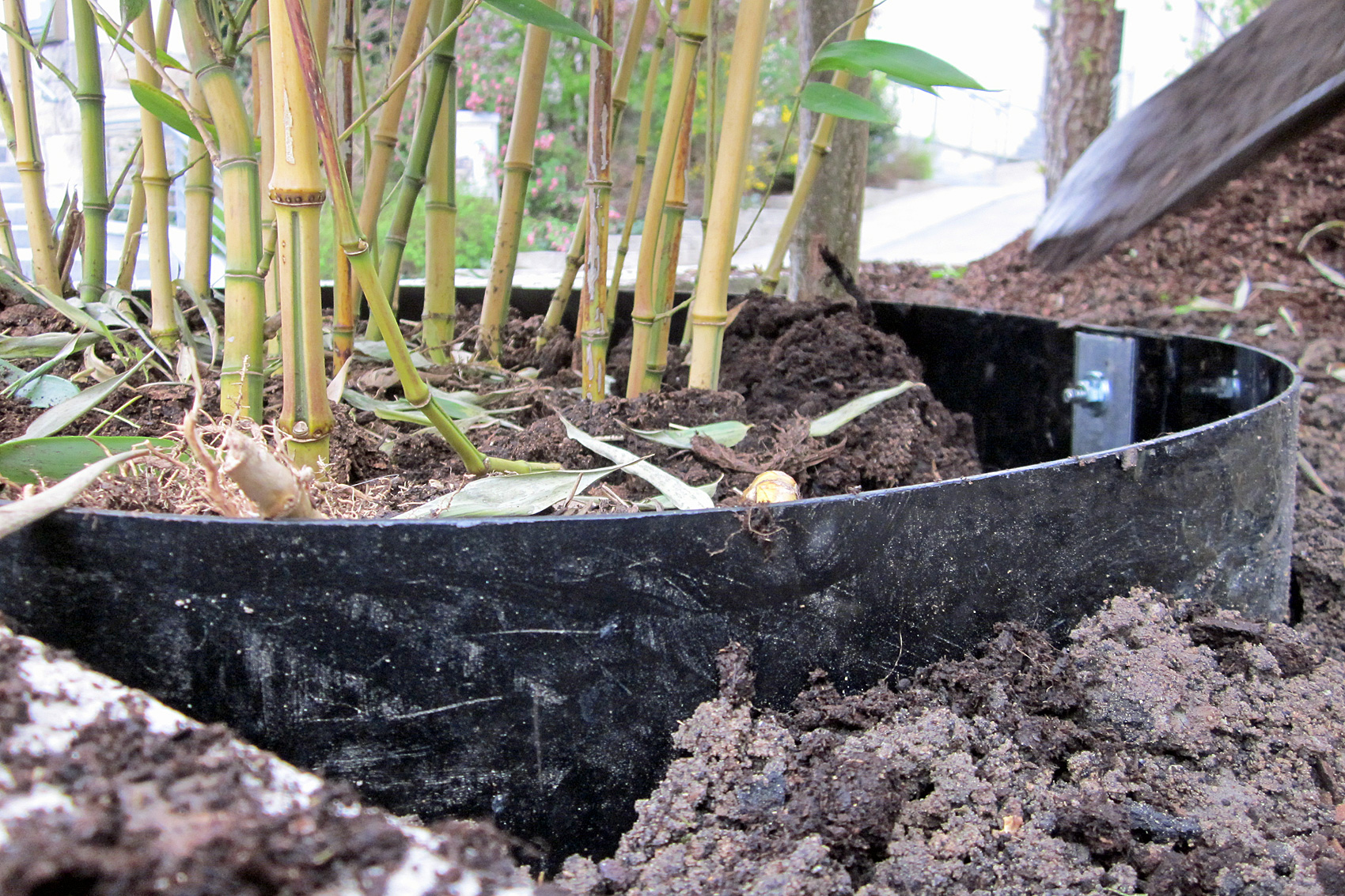 Rhizomsperren und Beeteinfassungen
